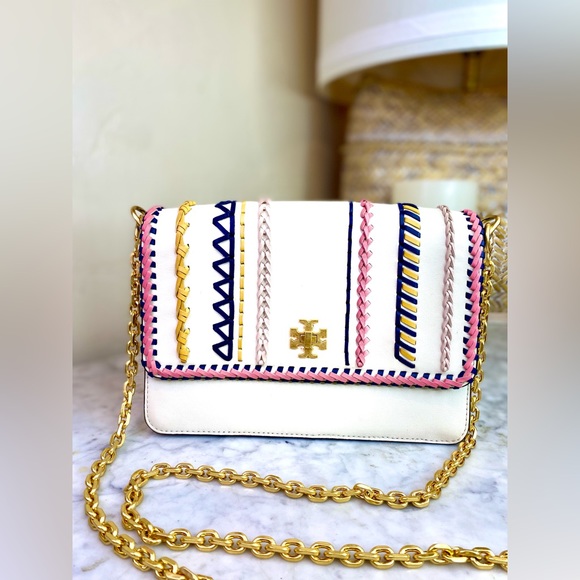 TORY BURCH *RARE* Kira Whipstitch Crossbody - Picture 3 of 8